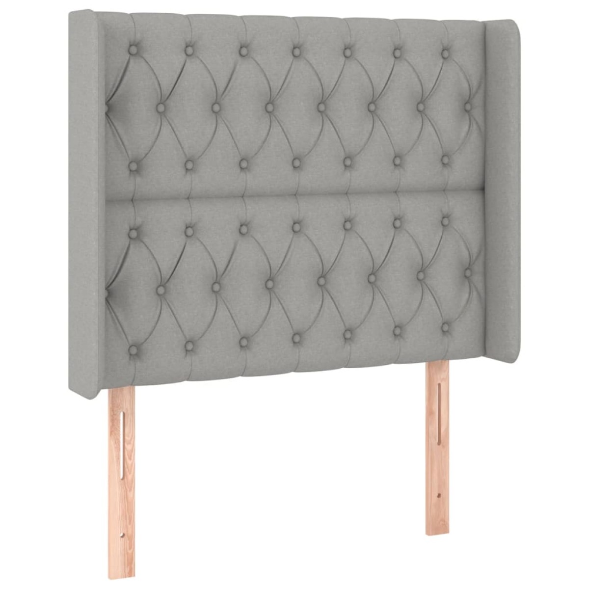 vidaXL Κρεβάτι Boxspring με Στρώμα & LED Αν.Γκρι 90x190 εκ. Υφασμάτινο