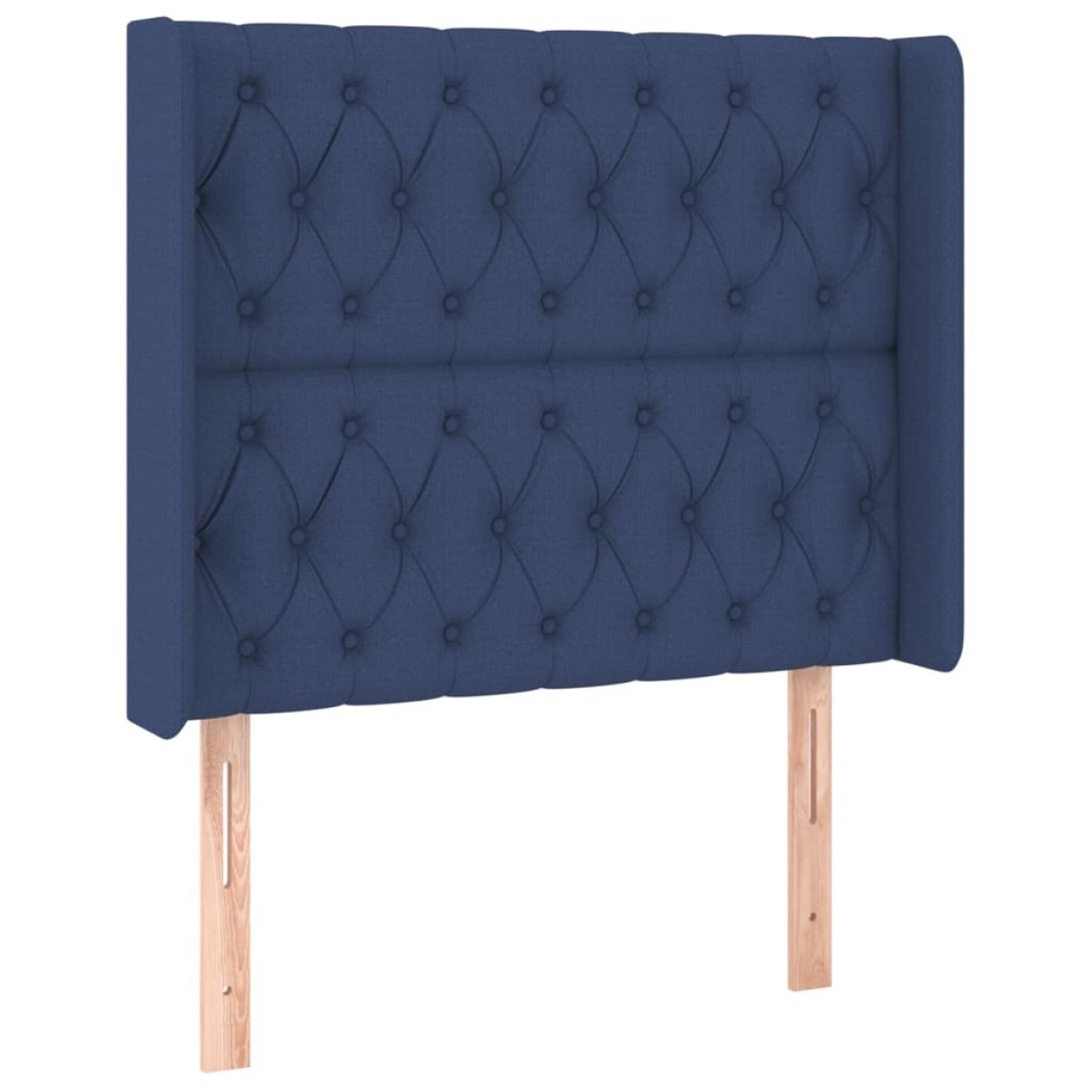 vidaXL Κρεβάτι Boxspring με Στρώμα & LED Μπλε 90x190 εκ. Υφασμάτινο