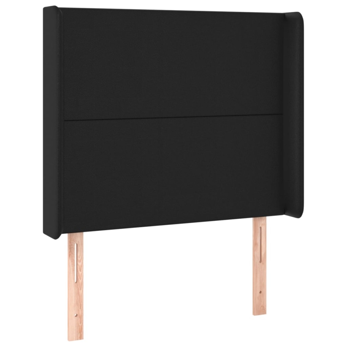 vidaXL Κρεβάτι Boxspring με Στρώμα & LED Μαύρο 90x190 εκ. Συνθ. Δέρμα