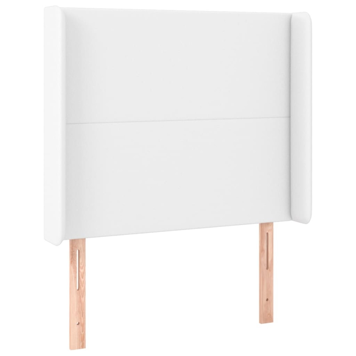 vidaXL Κρεβάτι Boxspring με Στρώμα & LED Λευκό 90x190 εκ. Συνθ. Δέρμα