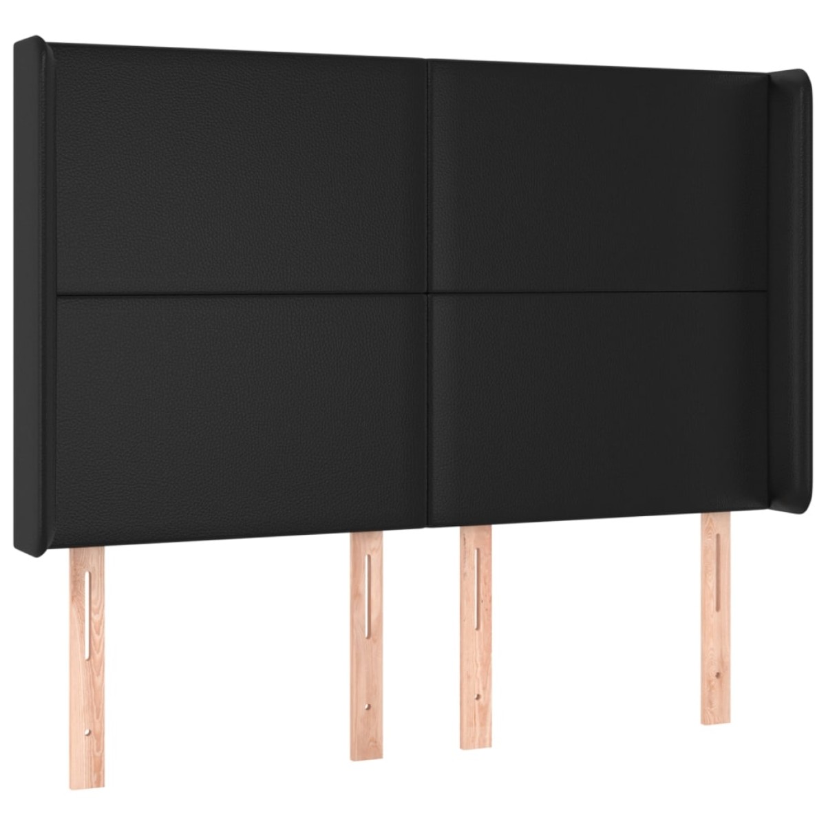 vidaXL Κρεβάτι Boxspring με Στρώμα & LED Μαύρο 140x200 εκ. Συνθ. Δέρμα