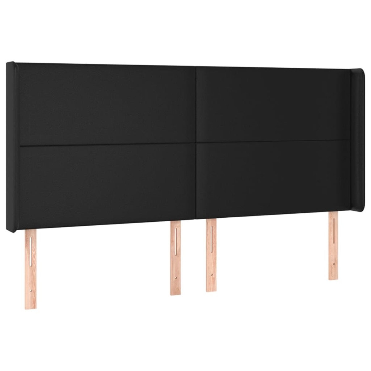 vidaXL Κρεβάτι Boxspring με Στρώμα & LED Μαύρο 160x200 εκ. Συνθ. Δέρμα