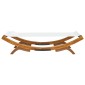 vidaXL Ξαπλώστρα Εξ. Χώρου Κρεμ 100x188,5x44 εκ. Μασίφ Λυγισμένο Ξύλο