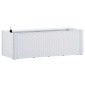 vidaXL Ζαρντινιέρα Κήπου Λευκή 100x43x33 εκ. με Αυτόματο Πότισμα
