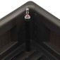 vidaXL Ζαρντινιέρα Κήπου Ανθρακί 100x43x33 εκ. με Αυτόματο Πότισμα
