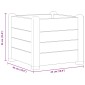 vidaXL Ζαρντινιέρα Υπερυψωμένη Λευκή 43 x 43 x 35 εκ. Πολυπροπυλένιο
