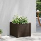 vidaXL Ζαρντινιέρα Υπερυψωμένη Μόκα 43 x 43 x 35 εκ. Πολυπροπυλένιο
