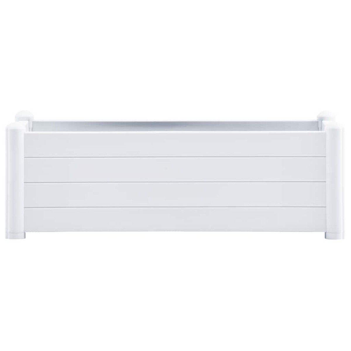 vidaXL Ζαρντινιέρα Υπερυψωμένη Λευκή 100 x 43 x 35 εκ. Πολυπροπυλένιο