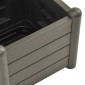 vidaXL Ζαρντινιέρα Κήπου Καφασωτό Ανθρακί 43x43x142 εκ Πολυπροπυλένιο
