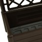 vidaXL Ζαρντινιέρα Κήπου με Καφασωτό Μόκα 100 x 43 x 142 εκ. από PP