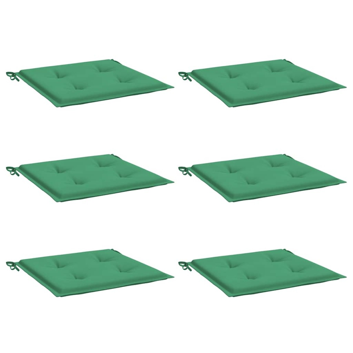 vidaXL Μαξιλάρια Καρέκλας Κήπου 2 τεμ. Πράσινα 40x40x3 εκ. Υφασμάτινα