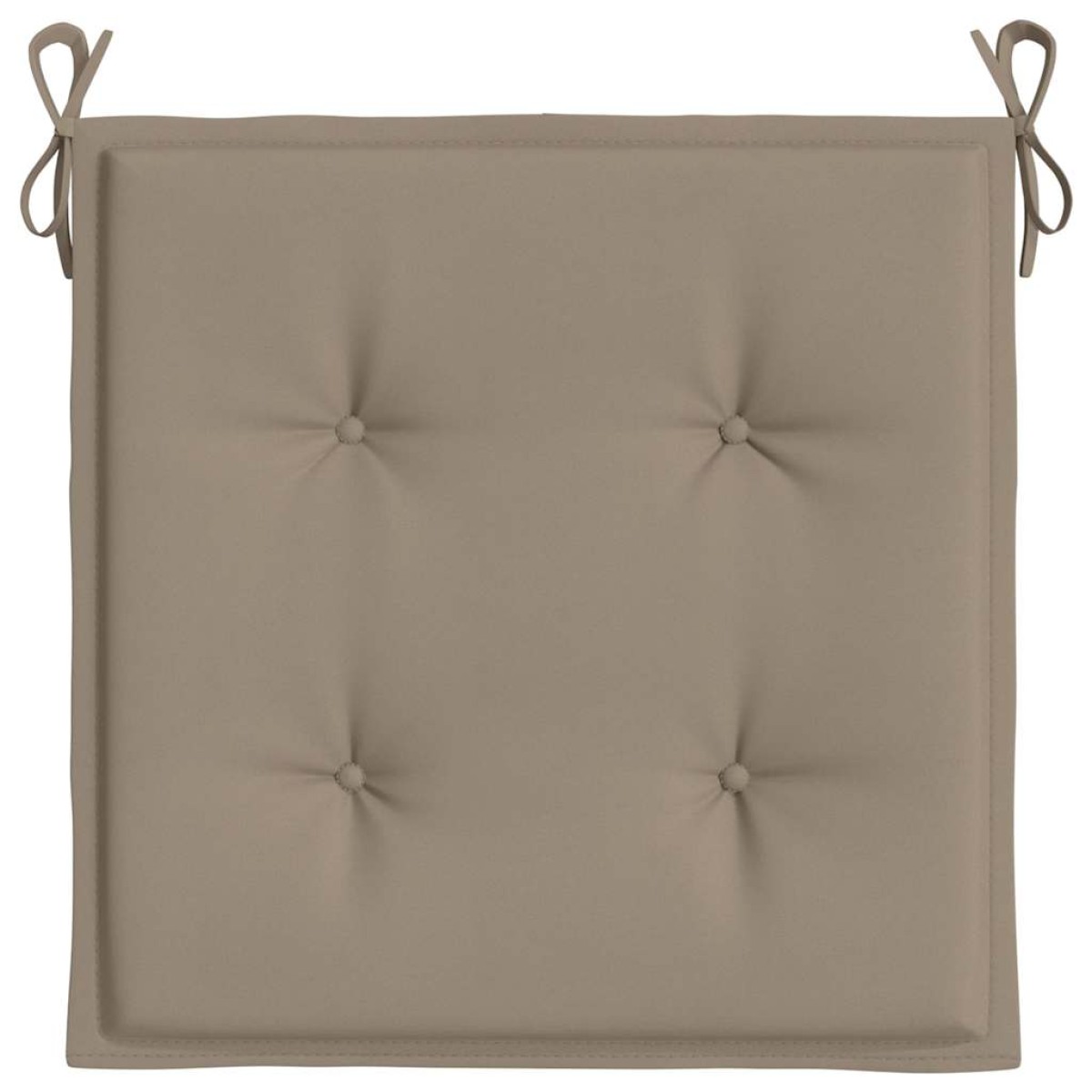 vidaXL Μαξιλάρια Καρέκλας Κήπου 2 τεμ. Taupe 40x40x3 εκ. Υφασμάτινα