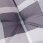 vidaXL Μαξιλάρια Καρέκλας 6τεμ Γκρι Καρό 40x40x3εκ. Ύφασμα Oxford