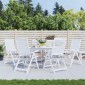 vidaXL Μαξιλάρια Καρέκλας 6τεμ Γκρι Καρό 40x40x3εκ. Ύφασμα Oxford