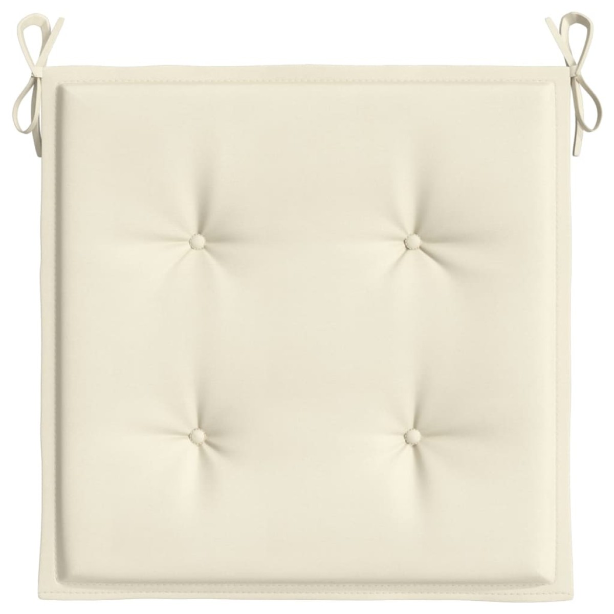 vidaXL Μαξιλάρια Καρέκλας Κήπου 4 τεμ. Κρεμ 50x50x3 εκ. Ύφασμα Oxford