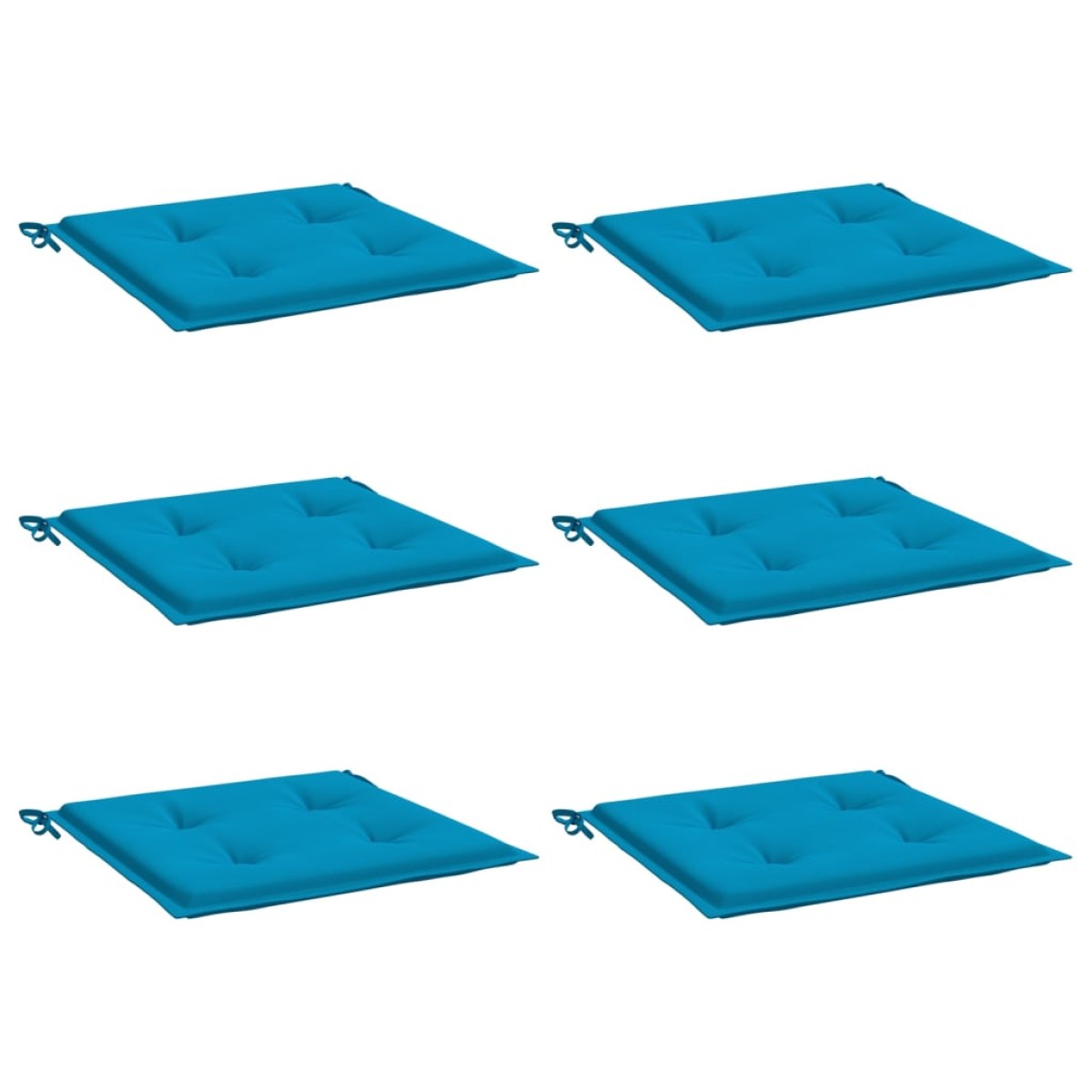 vidaXL Μαξιλάρια Καρέκλας Κήπου 6 τεμ. Μπλε 50x50x3 εκ. Ύφασμα Oxford