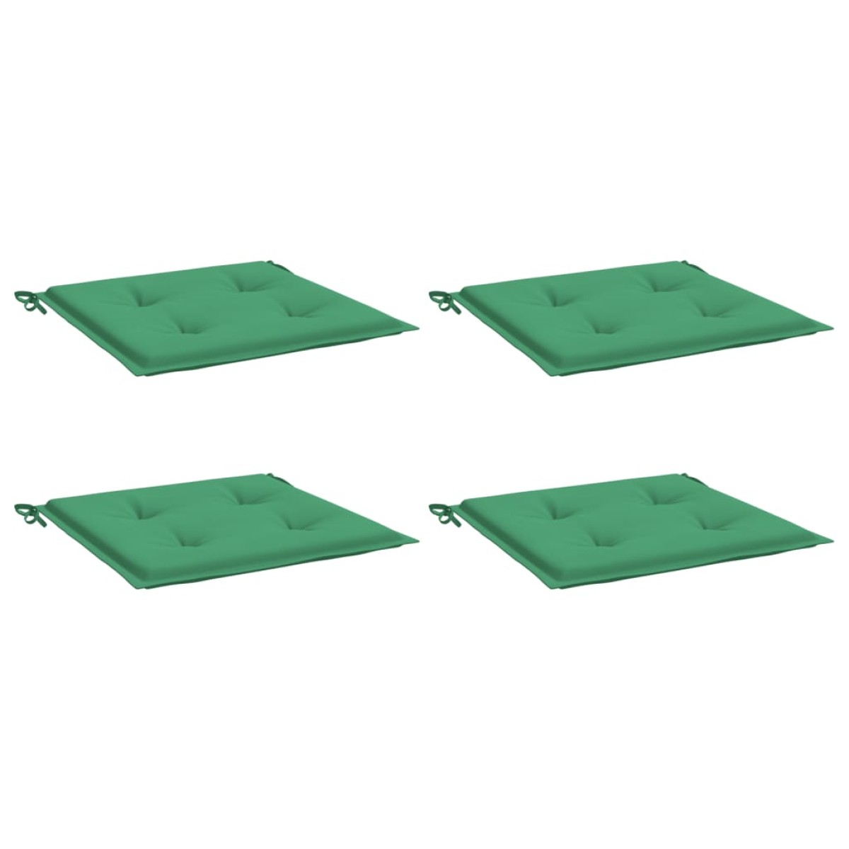 vidaXL Μαξιλάρια Καρέκλας Κήπου 4 τεμ. Πράσινα 50x50x3εκ Ύφασμα Oxford
