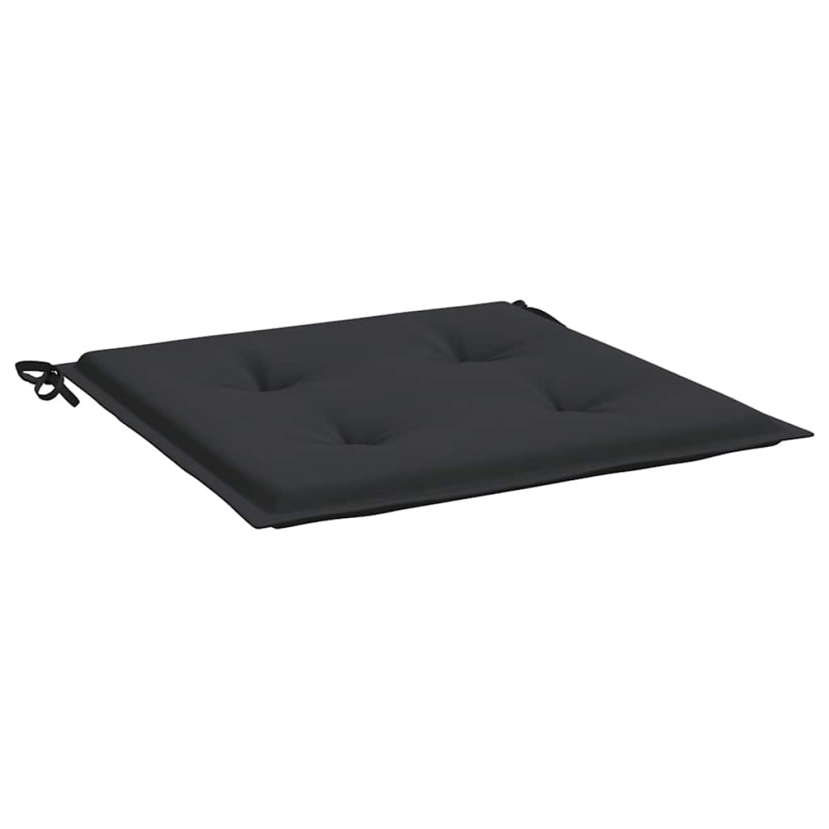 vidaXL Μαξιλάρια Καρέκλας Κήπου 4 τεμ. Μαύρα 50x50x3 εκ. Oxford Ύφασμα