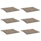 vidaXL Μαξιλάρια Καρέκλας Κήπου 6 τεμ. Taupe 50x50x3 εκ. Oxford Ύφασμα