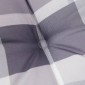 vidaXL Μαξιλάρια Καρέκλας 4τεμ Γκρι Καρό 50x50x3εκ. Ύφασμα Oxford