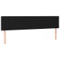 vidaXL Κρεβάτι Boxspring με Στρώμα Μαύρο 180x200 εκ. Υφασμάτινο