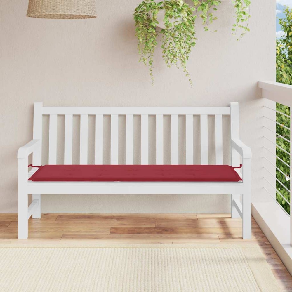 vidaXL Μαξιλάρι Πάγκου Κήπου Μπορντό 150x50x3 εκ. Ύφασμα Oxford