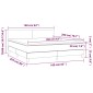 vidaXL Κρεβάτι Boxspring με Στρώμα Κρεμ 160x200εκ. από Συνθετικό Δέρμα
