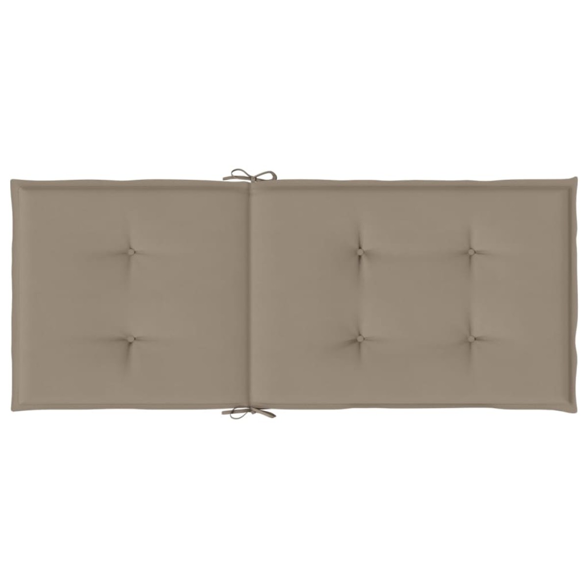 vidaXL Μαξιλάρια Καρέκλας Κήπου με Πλάτη 6 τεμ. Taupe 120x50x3 εκ.