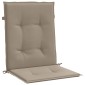 vidaXL Μαξιλάρια Καρέκλας Κήπου Πλάτη 6τεμ Taupe 100x50x3εκ Oxford Ύφ.