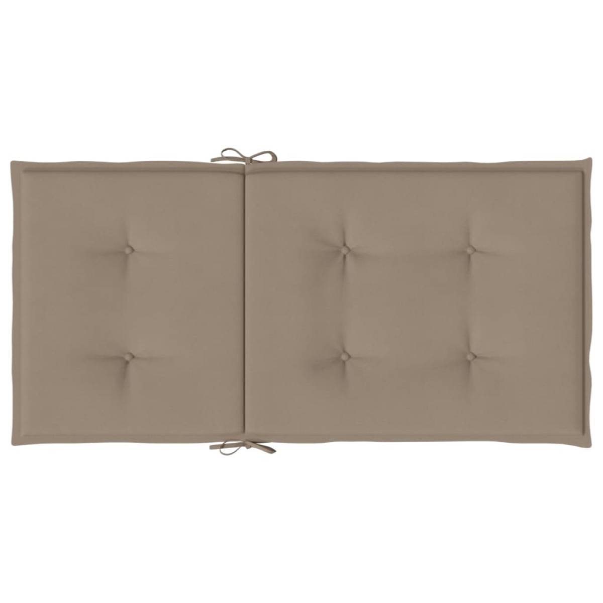 vidaXL Μαξιλάρια Καρέκλας Κήπου Πλάτη 6τεμ Taupe 100x50x3εκ Oxford Ύφ.