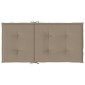 vidaXL Μαξιλάρια Καρέκλας Κήπου Πλάτη 6τεμ Taupe 100x50x3εκ Oxford Ύφ.