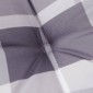vidaXL Μαξιλάρια Καρέκλας Κήπου Πλάτη 2τεμ Γκρι Καρό 100x50x3εκ Oxford