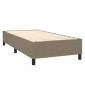 vidaXL Κρεβάτι Boxspring με Στρώμα Taupe 80x200 εκ. Υφασμάτινο