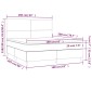 vidaXL Κρεβάτι Boxspring με Στρώμα Αν. Πράσινο 160x200εκ Υφασμάτινο