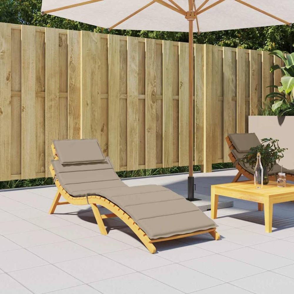 vidaXL Μαξιλάρι Ξαπλώστρας Taupe 186x58x4εκ. από Ύφασμα Oxford