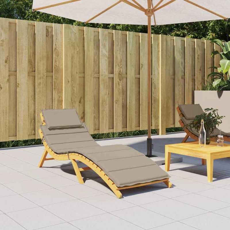 vidaXL Μαξιλάρι Ξαπλώστρας Taupe 186x58x4εκ. από Ύφασμα Oxford