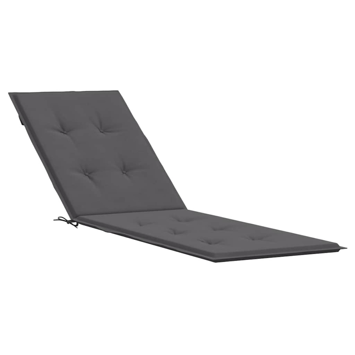 vidaXL Μαξιλάρι Ξαπλώστρας Ανθρακί (75+105) x 50 x 3 εκ.