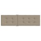vidaXL Μαξιλάρι Σεζλόνγκ Taupe (75+105) x 50 x 3 εκ.