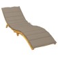 vidaXL Μαξιλάρι Ξαπλώστρας Taupe 200 x 70 x 3εκ. από Ύφασμα Oxford