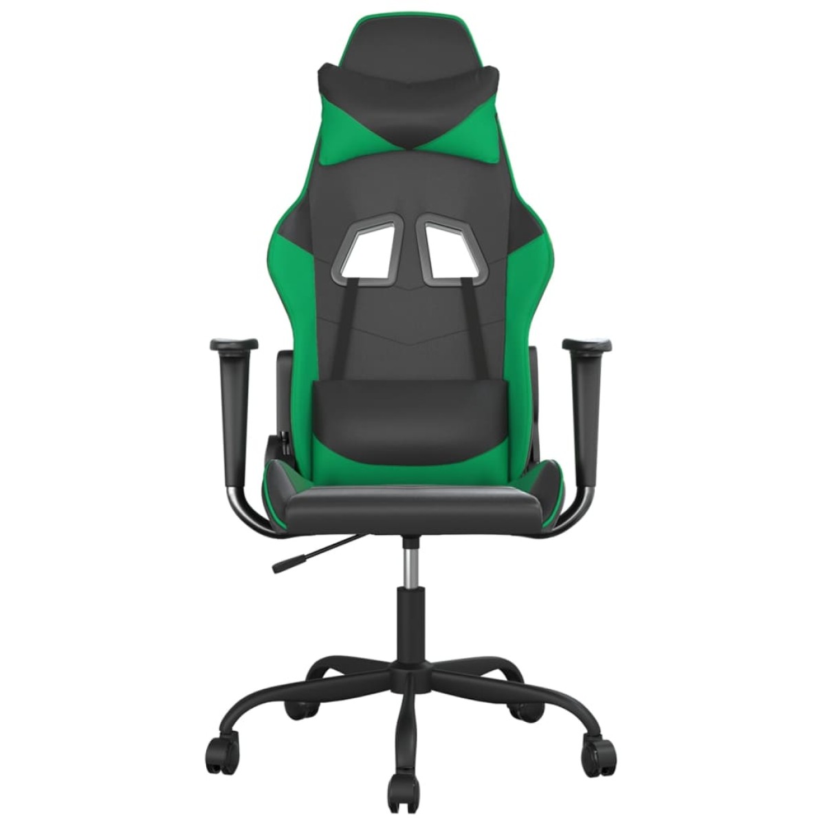 vidaXL Καρέκλα Gaming Μαύρο/πράσινο από Συνθετικό Δέρμα