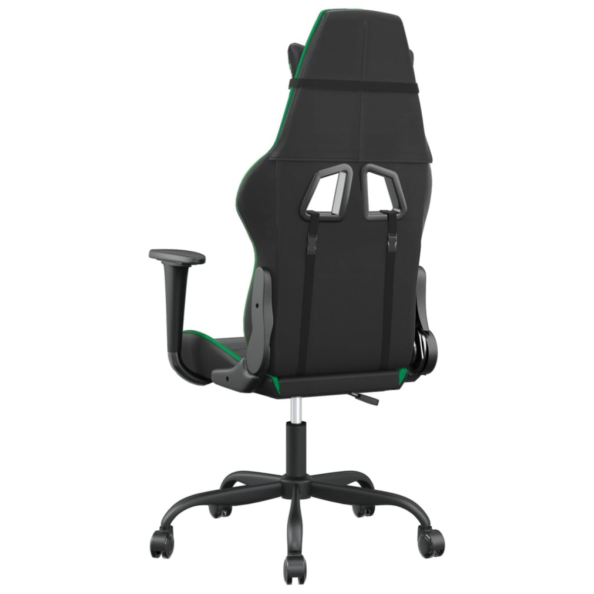 vidaXL Καρέκλα Gaming Μαύρο/πράσινο από Συνθετικό Δέρμα
