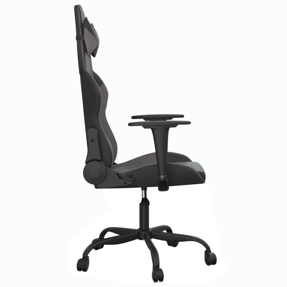 vidaXL Καρέκλα Gaming Μαύρο/Γκρι από Συνθετικό Δέρμα