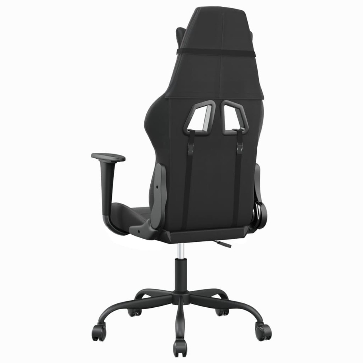 vidaXL Καρέκλα Gaming Μαύρο/Γκρι από Συνθετικό Δέρμα