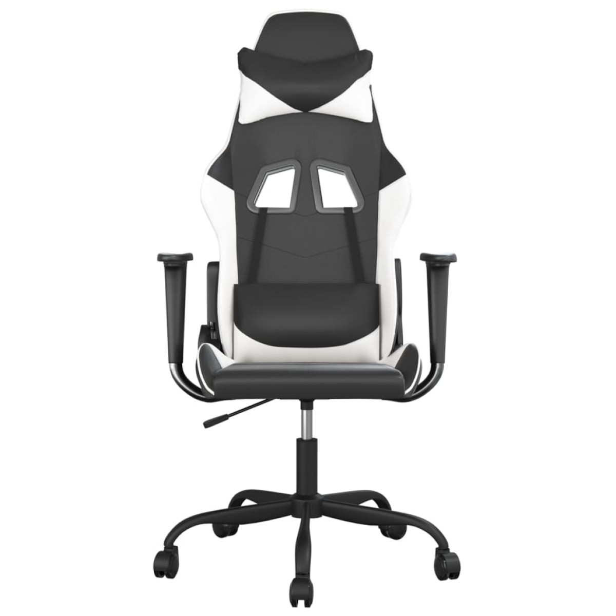 vidaXL Καρέκλα Gaming Μαύρο/Λευκό από Συνθετικό Δέρμα