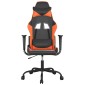 vidaXL Καρέκλα Gaming Μαύρο/Πορτοκαλί Συνθετικό Δέρμα