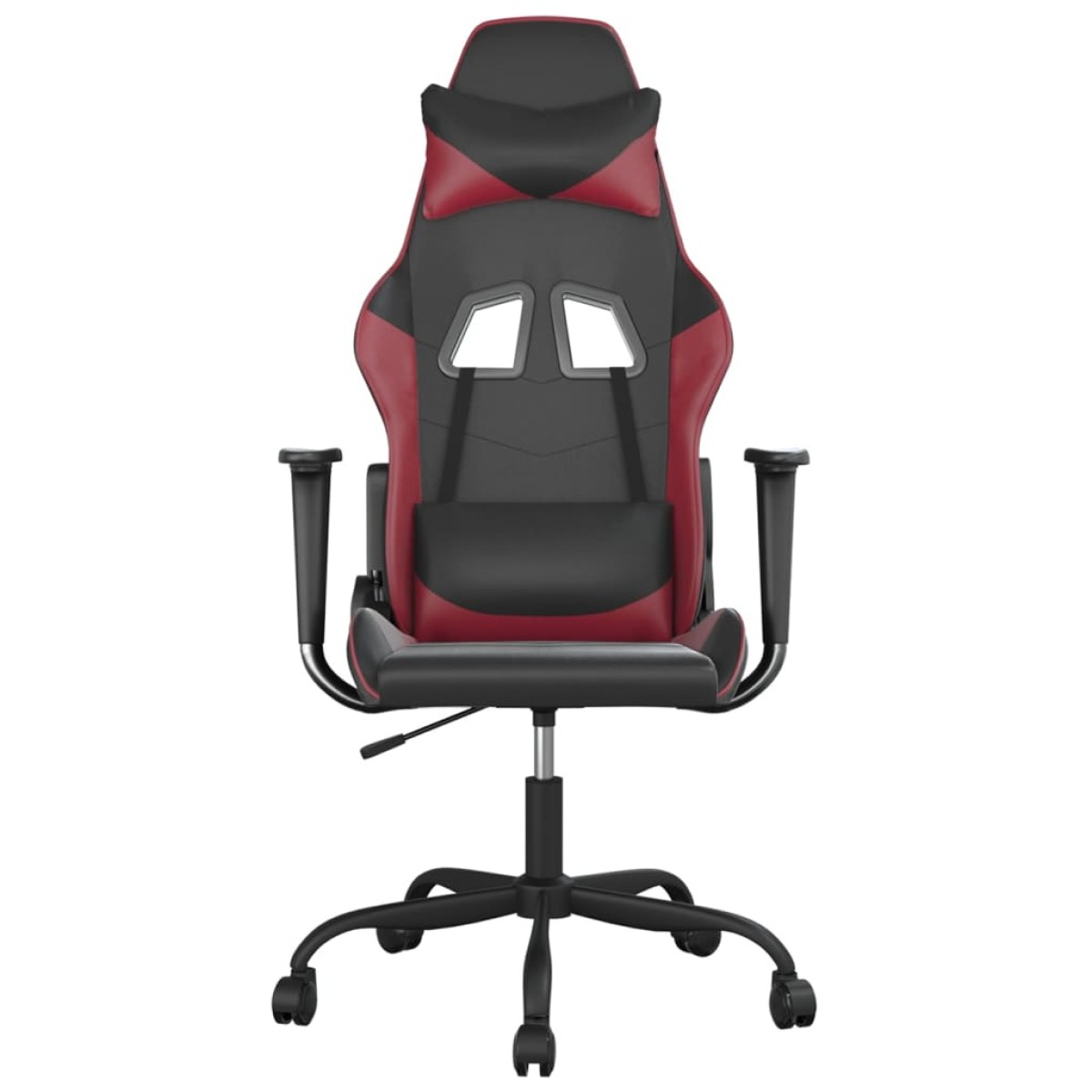 vidaXL Καρέκλα Gaming Μαύρο/Μπορντό από Συνθετικό Δέρμα