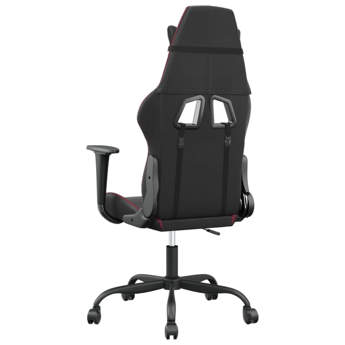 vidaXL Καρέκλα Gaming Μαύρο/Μπορντό από Συνθετικό Δέρμα