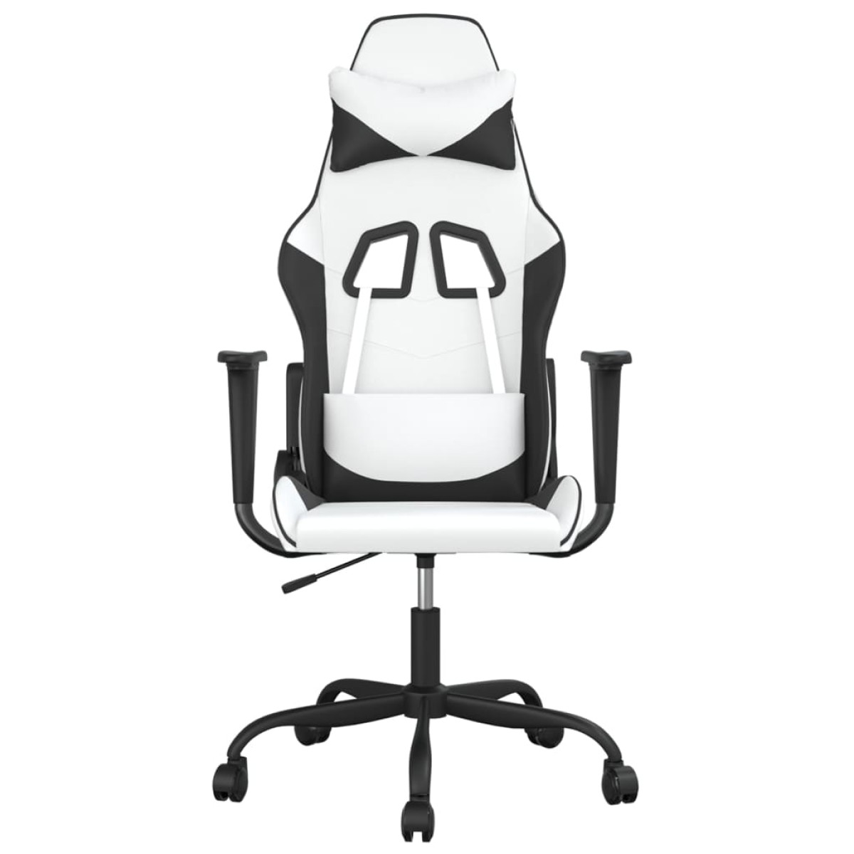vidaXL Καρέκλα Gaming Λευκό/Μαύρο από Συνθετικό Δέρμα