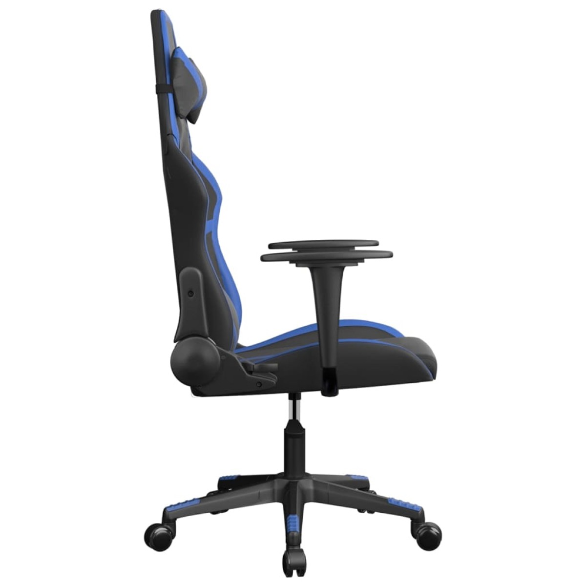 vidaXL Καρέκλα Gaming Μαύρο/Μπλε από Συνθετικό Δέρμα