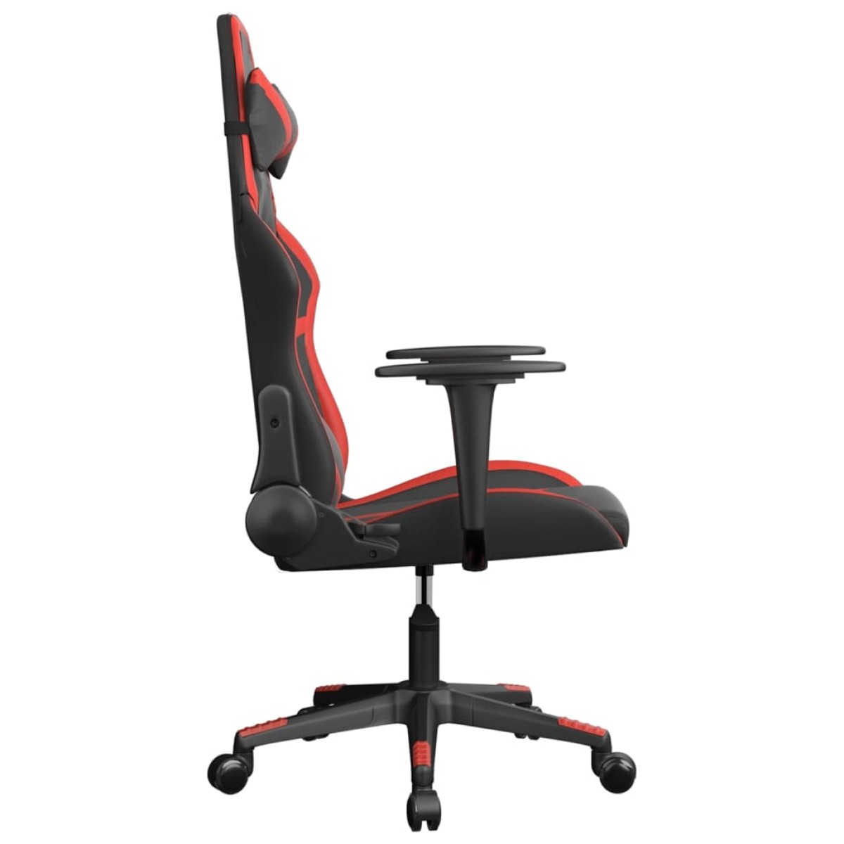 vidaXL Καρέκλα Gaming Μασάζ Μαύρο/Κόκκινο από Συνθετικό Δέρμα